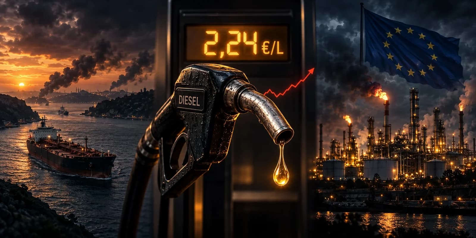 Why did diesel hit a record in Europe?
